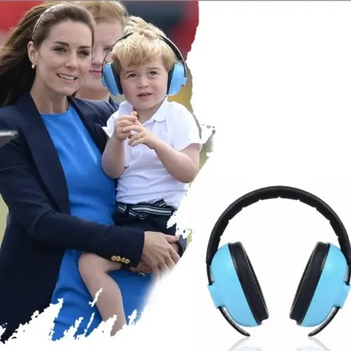 OREJERAS ANTIRUIDO AURICULARES PROTECTORES BEBES Y NIÑOS CELESTE - 3
