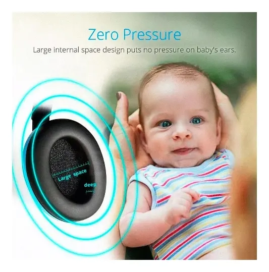 OREJERAS ANTIRUIDO AURICULARES PROTECTORES BEBES Y NIÑOS CELESTE - 4