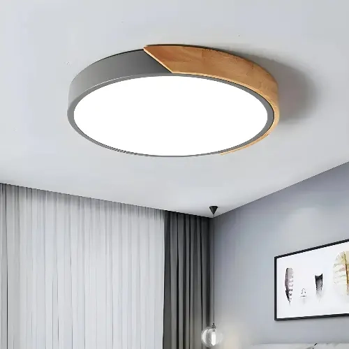 FOCO PANEL PLAFON LED SOBREPUESTO REDONDO GRIS - 1