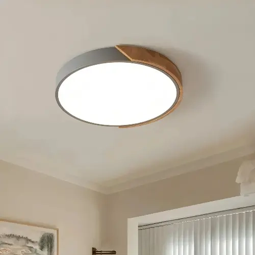 FOCO PANEL PLAFON LED SOBREPUESTO REDONDO GRIS - 2