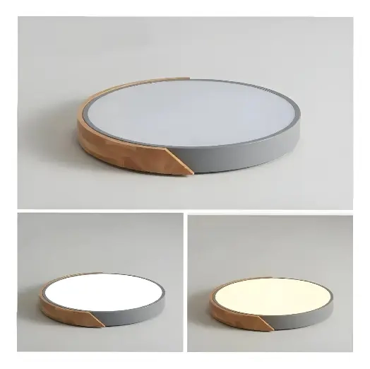 FOCO PANEL PLAFON LED SOBREPUESTO REDONDO GRIS - 3