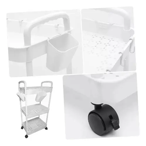 CARRITO ORGANIZADOR CON RUEDAS ASAS MULTIUSO 3 NIVELES - 5