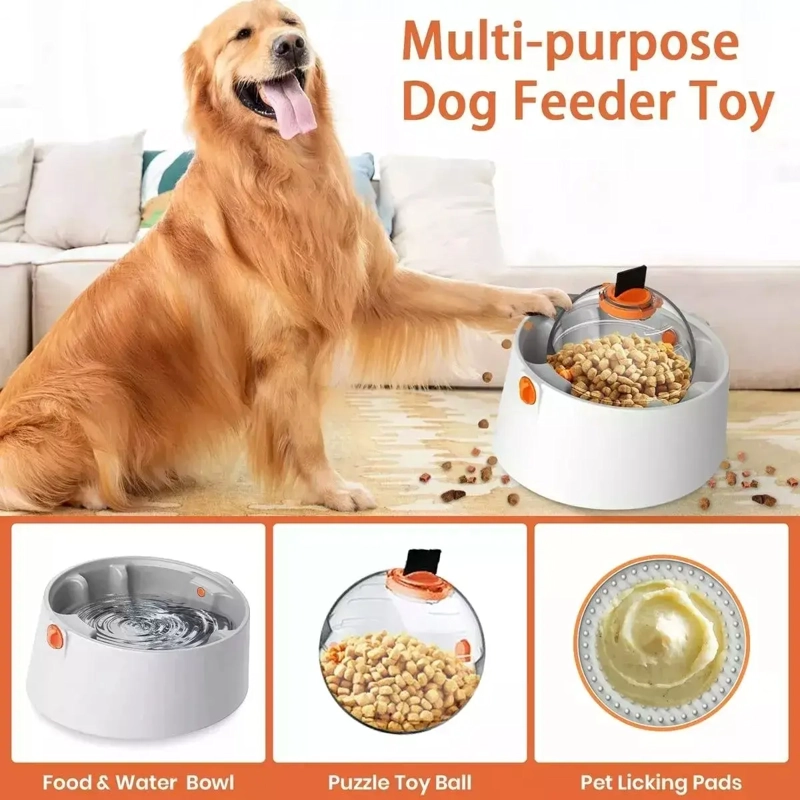 JUGUETE INTERACTIVO PARA MASCOTAS PERRO GATO DE COMIDA LENTO - 4