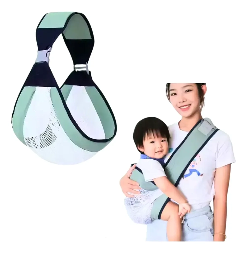 PORTA BEBE  FULAR CANGURO ERGONOMICO FLEX VERDE - 1