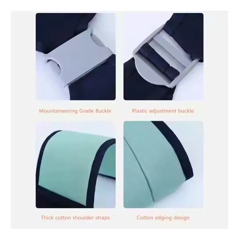PORTA BEBE  FULAR CANGURO ERGONOMICO FLEX VERDE - 3