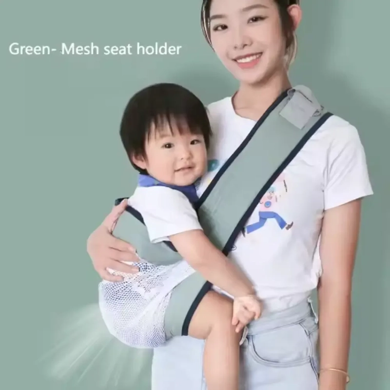 PORTA BEBE  FULAR CANGURO ERGONOMICO FLEX VERDE - 4