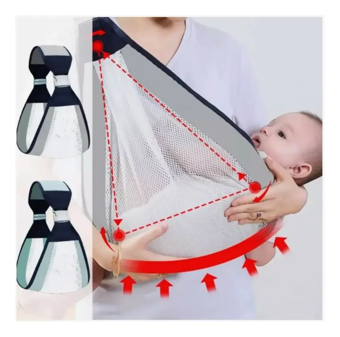 PORTA BEBE  FULAR CANGURO ERGONOMICO FLEX VERDE - 5