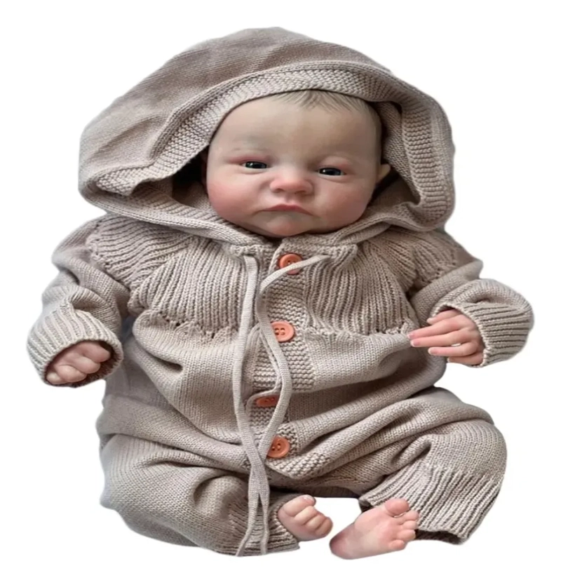 MUÑECO DE BEBE  REBORN LEVI DE 49CM RECIE N NACIDO - 1