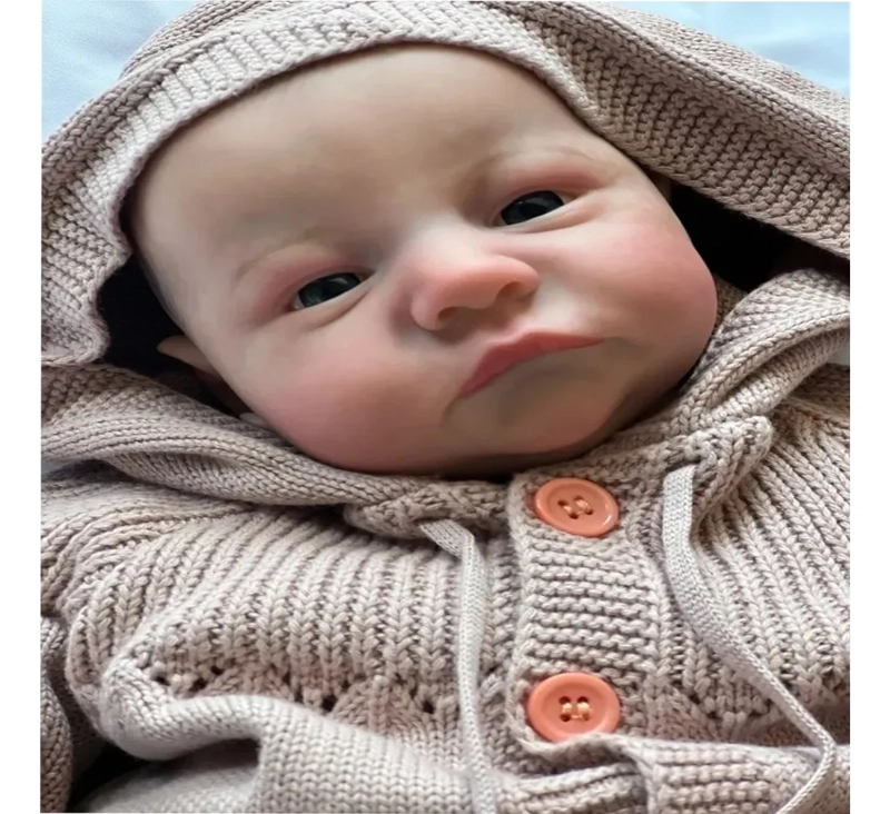 MUÑECO DE BEBE  REBORN LEVI DE 49CM RECIE N NACIDO - 2
