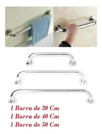 PACK 3 MANILLAS BARRA DE SEGURIDAD BAÑO WC DUCHA - 2