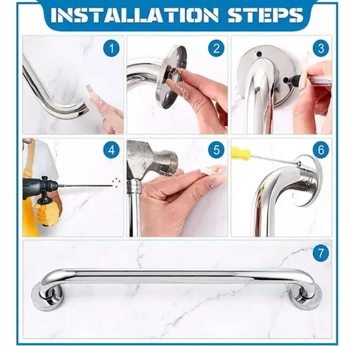 PACK 3 MANILLAS BARRA DE SEGURIDAD BAÑO WC DUCHA - 3