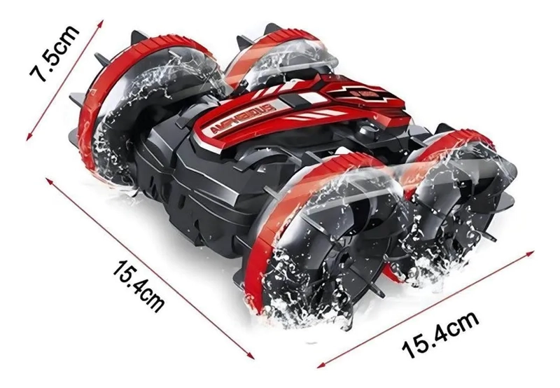 CARRO CONTROL REMOTO ANFIBIO STUNT RECARGABLE 360 GRADOS - 2