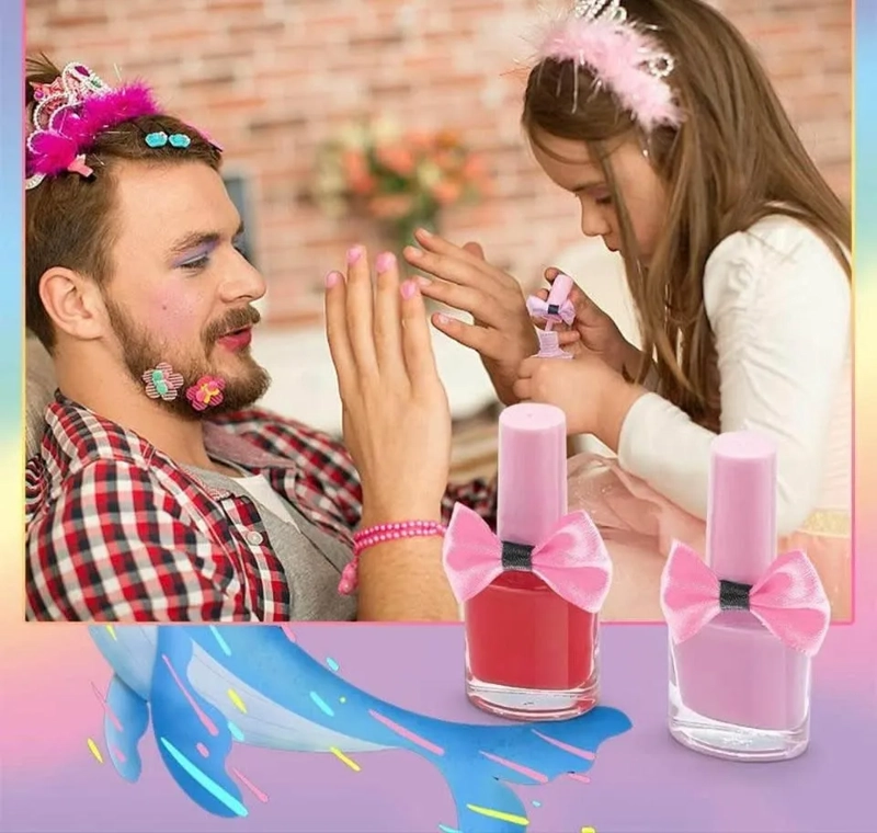 KIT DE MAQUILLAJE PARA NIÑAS JUGUETE COSME TICOS NO TOXICOS - 2