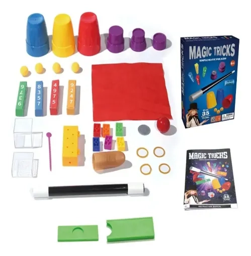 SET DE MAGIA, 35 TRUCOS DE MAGO CON VARITA, NIÑOS O ADULTOS - 2