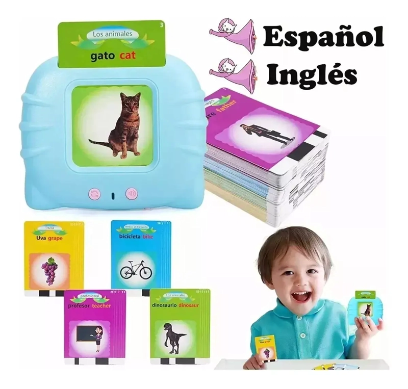JUGUETES APRENDIZAJE ESPAÑOL TARJETAS NIÑOS 224 PALABRAS - 1