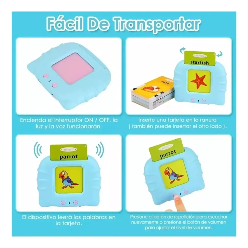JUGUETES APRENDIZAJE ESPAÑOL TARJETAS NIÑOS 224 PALABRAS - 2