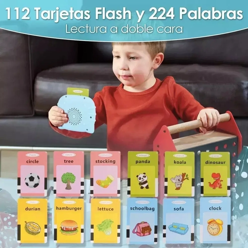 JUGUETES APRENDIZAJE ESPAÑOL TARJETAS NIÑOS 224 PALABRAS - 4