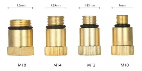 MEDIDOR DE COMPRESION  CILINDROS COMPRESIMETRO PARA MOTO AUTO ROJO - 3
