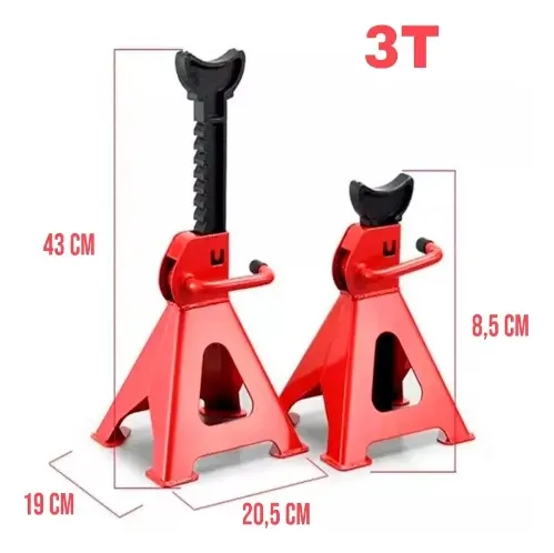 SET DE 2 BANQUILLOS CABALLETES DE 3 TONELADAS - 2