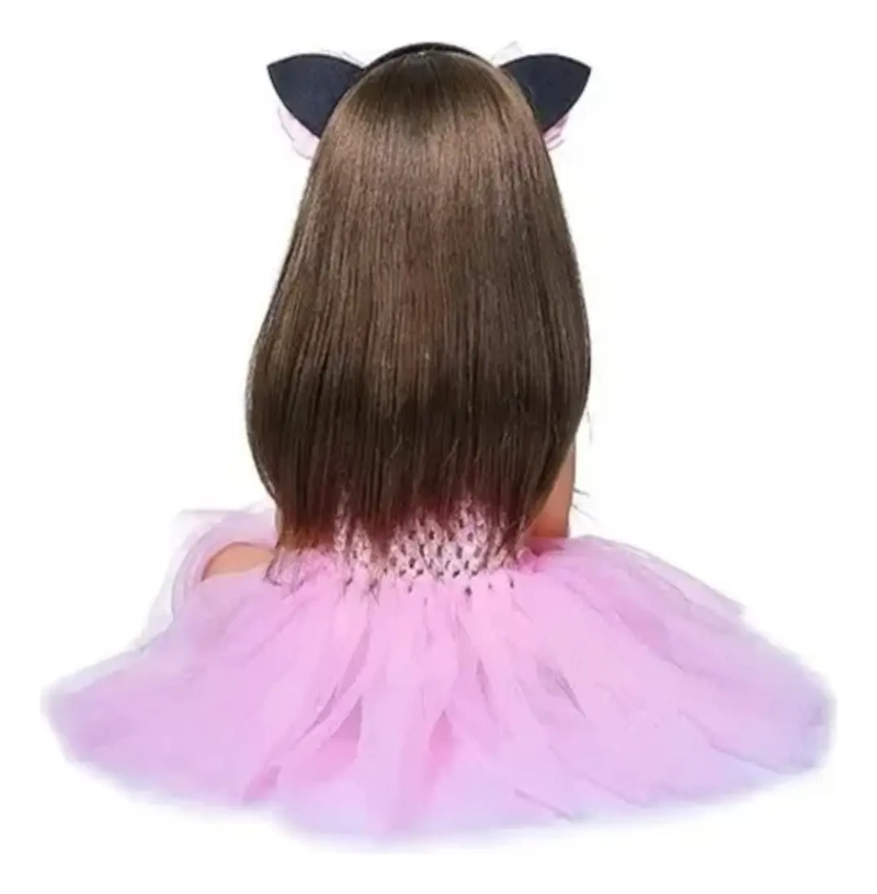 MUÑECA REBORN BEBE  REALISTA DE SILICONA LAVABLE 55CM - 2