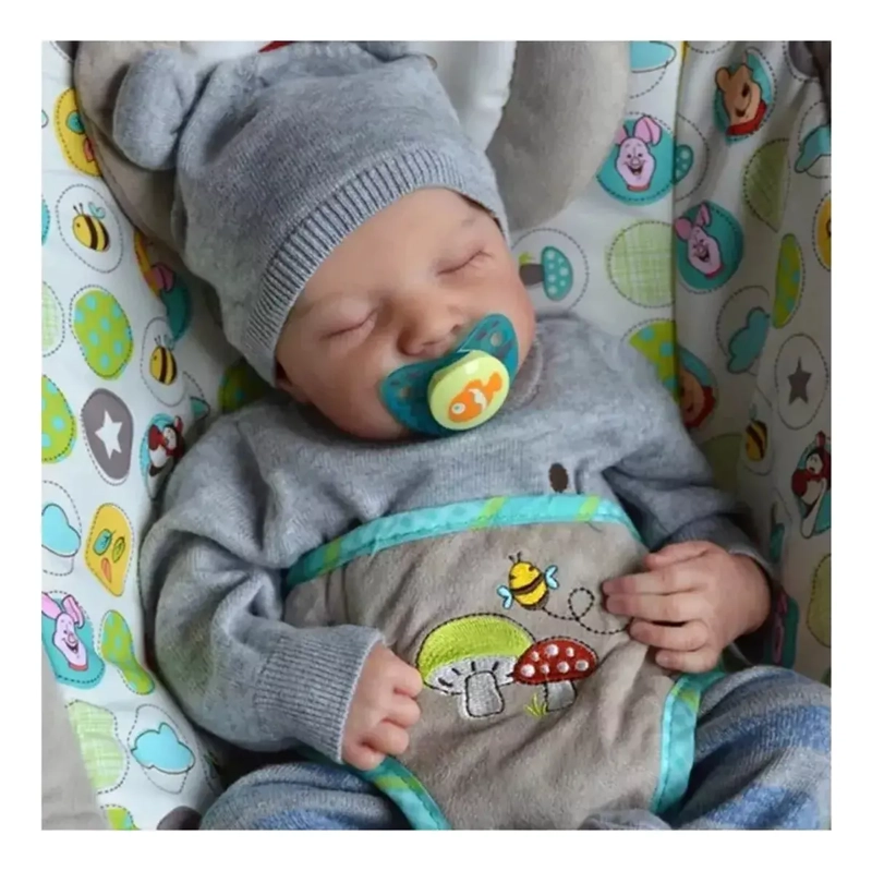 MUÑECO DE BEBE  DE SILICONA CON ROPA DE 50CM - 4