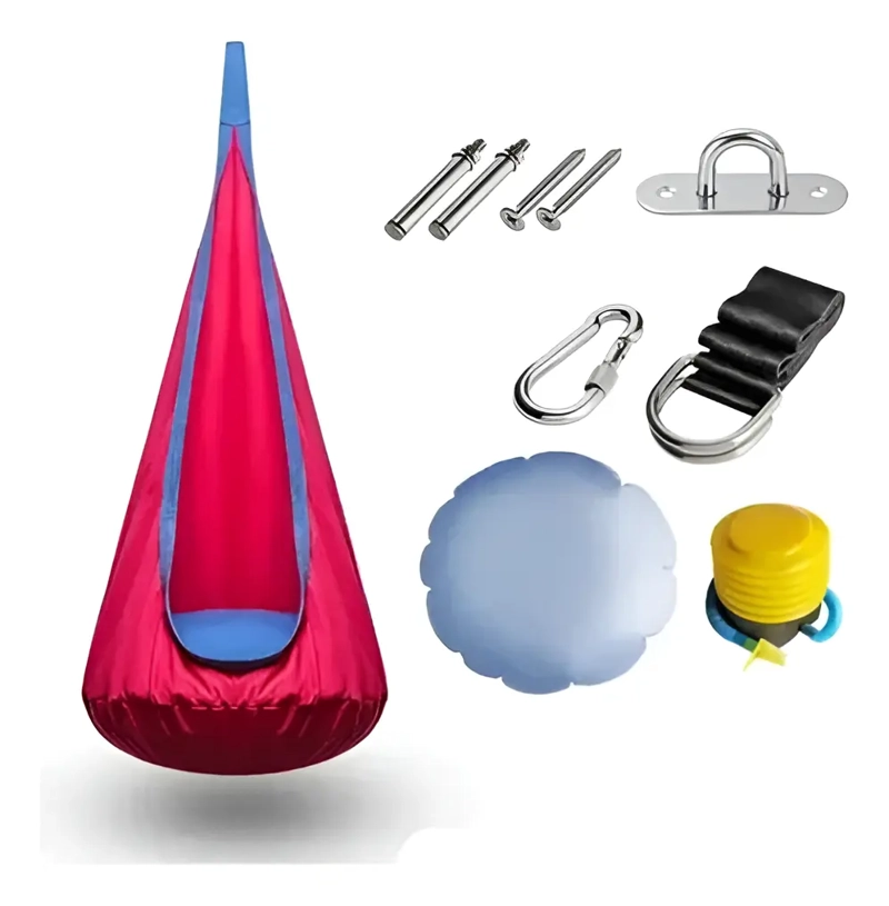 COLUMPIO SENSORIAL HAMACA NIÑOS INTERIOR EXTERIOR CON COJIN - 1