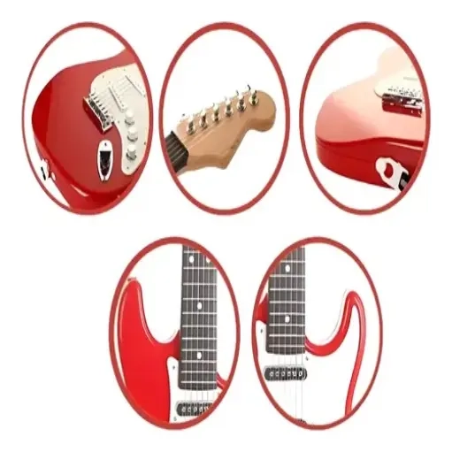 GUITARRA ELE CTRICA DE SIMULACION PARA NIÑOS INTERACTIVO - 4