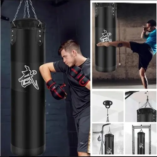 SACO DE BOXEO VACIO PUNCHING BALL BAG BOX + CADENAS - 5