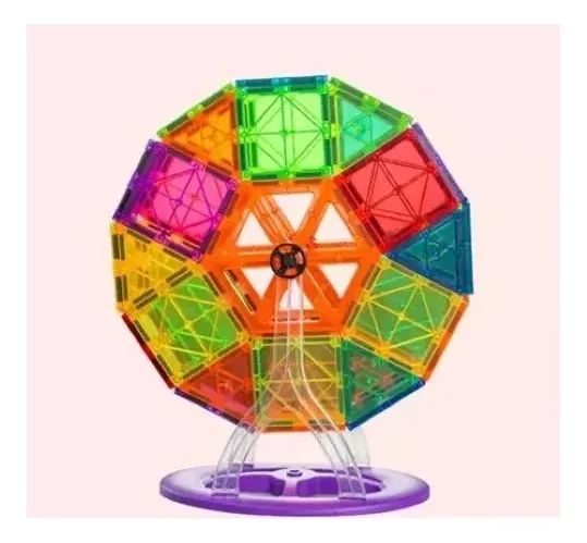 JUEGO DE BLOQUES DE CONSTRUCCION MAGNE TICOS 3D 60 PIEZAS - 4