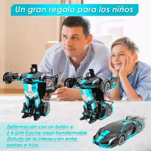 AUTO CARRO CONTROL REMOTO RECARGABLE TRANSFORMERS ROBOT - 4