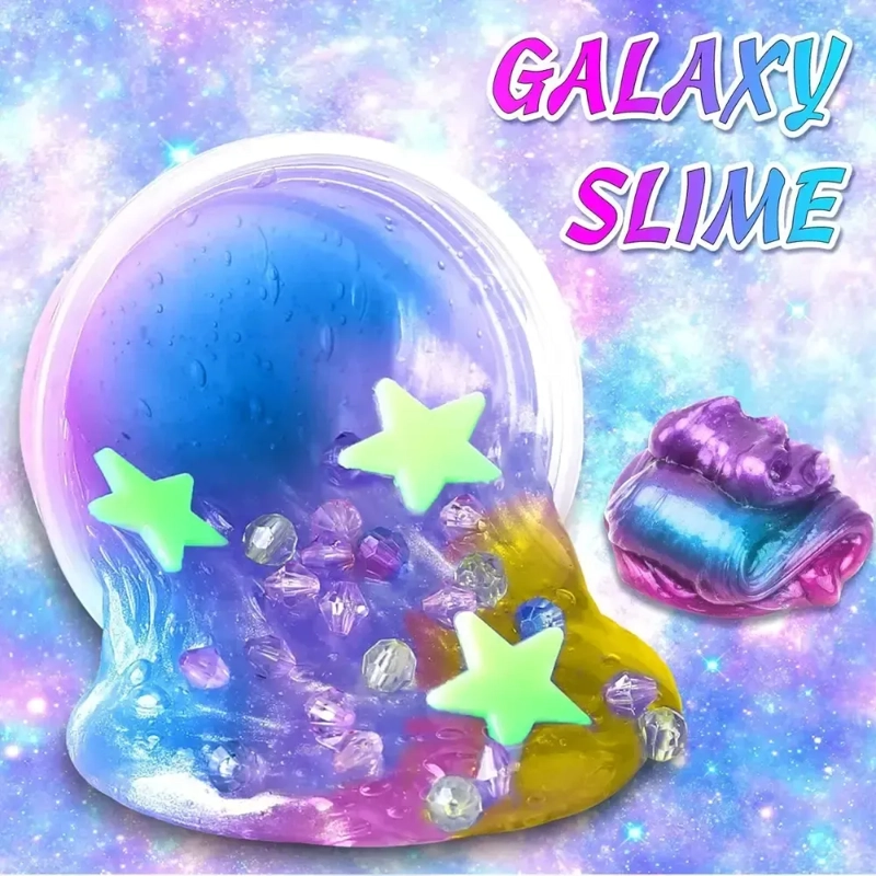 KIT HACER SLIME GALAXY NIÑO CON ADHESIVO Y ACTIVADOR - 2