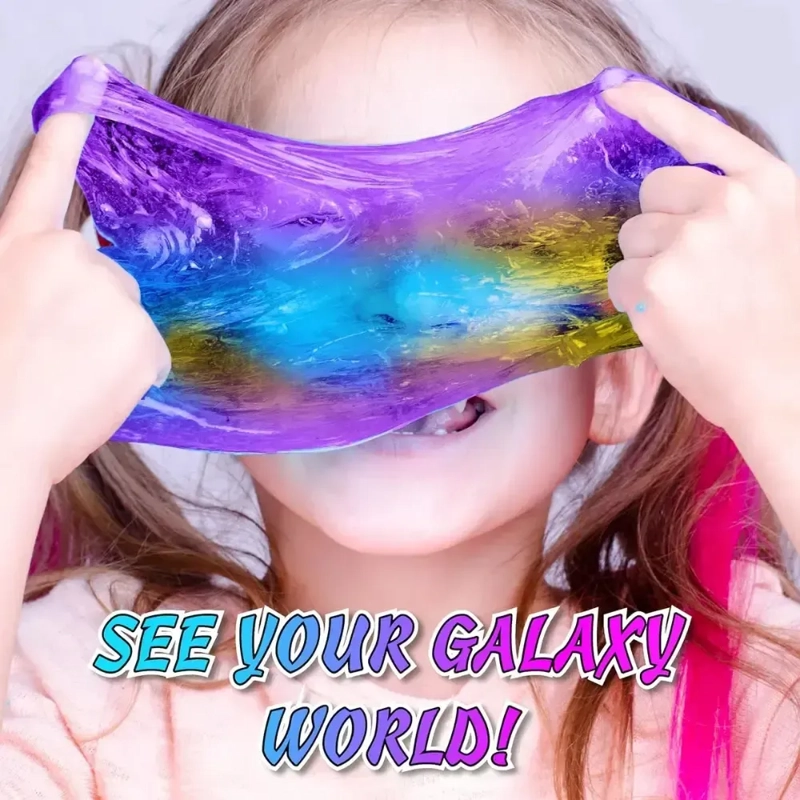 KIT HACER SLIME GALAXY NIÑO CON ADHESIVO Y ACTIVADOR - 3