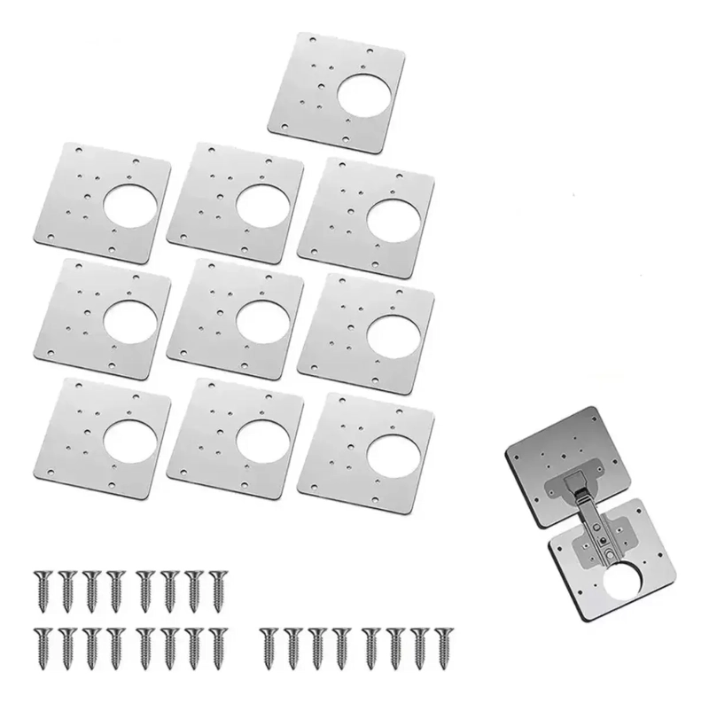 10PZ HERRAMIENTA MONTAJE ARMARIO MUEBLES REPARACION BISAGRA - 1