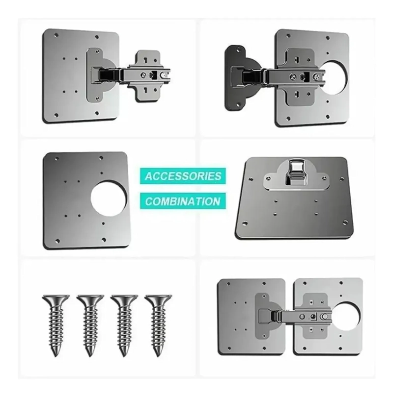 10PZ HERRAMIENTA MONTAJE ARMARIO MUEBLES REPARACION BISAGRA - 7