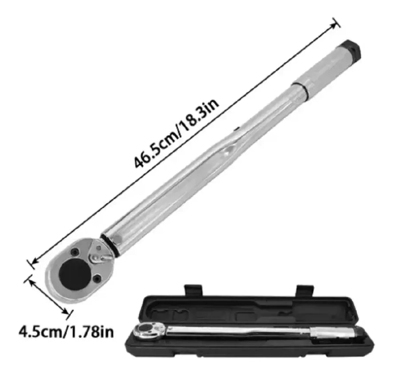 LLAVE DE TORQUE TORQUIMETRO DE MEDIA 10-150 LBS PROFESIONAL - 2
