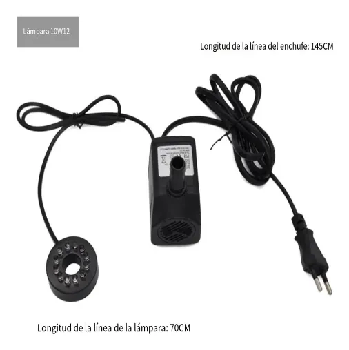 BOMBA DE AGUA SUMERGIBLE 12 LUCES LED PILETA ACUARIO KOI - 3
