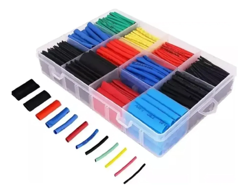KIT TUBOS TERMORETRACTIL COLORES MIXTOS 530 PIEZAS - 1