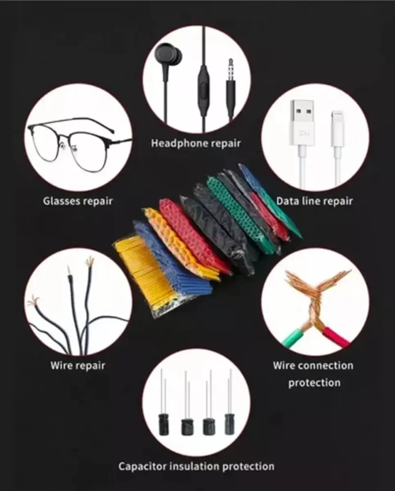 KIT TUBOS TERMORETRACTIL COLORES MIXTOS 530 PIEZAS - 6