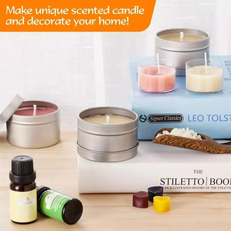 KIT DE FABRICACION DE VELAS PARA PRINCIPIANTES, 153 PIEZAS - 4