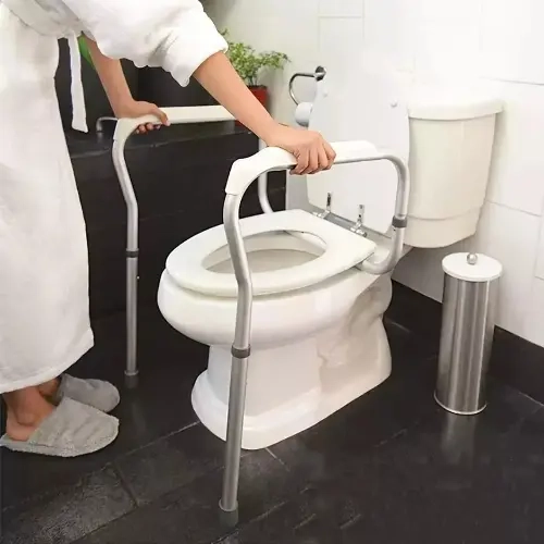 BARRA APOYO MARCO DE SEGURIDAD PARA INODORO BAÑO - 1