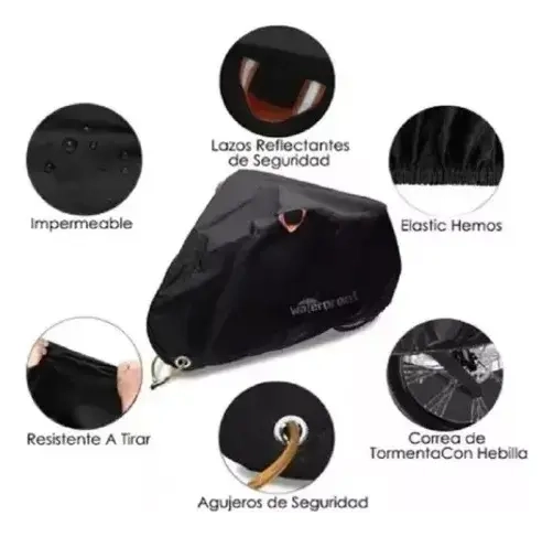 FUNDA IMPERMEABLE PARA BICICLETA 110 X 200CM - 3