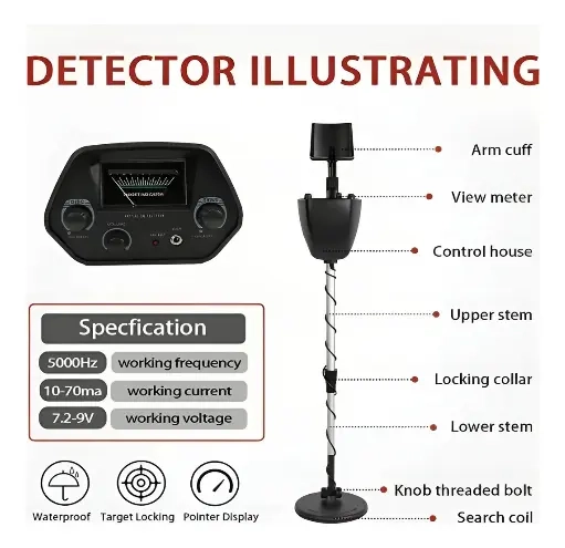 DETECTOR DE METALES CON PANTALLA MD-4030 - 2
