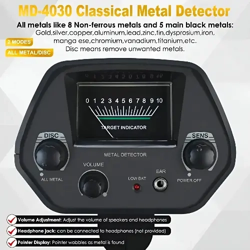 DETECTOR DE METALES CON PANTALLA MD-4030 - 6