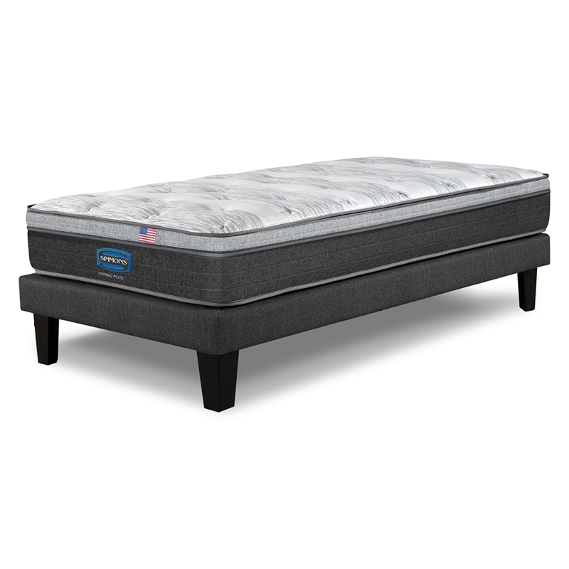 CAMA EUROPEA SIMMONS SPRING PLUS 1,5PL BOX RESPALDO URBAN MARENGO - 3