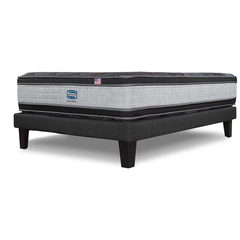 CAMA EUROPEA SIMMONS DUAL SPRING 1,5PL BOX RESPALDO PRAGA MARENGO - 3