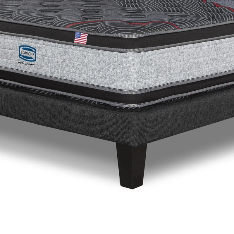 CAMA EUROPEA SIMMONS DUAL SPRING 1,5PL BOX RESPALDO PRAGA MARENGO - 7