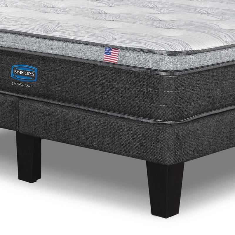 CAMA EUROPEA SIMMONS SPRING PLUS 2 PL BOX RESPALDO URBAN MARENGO - 6