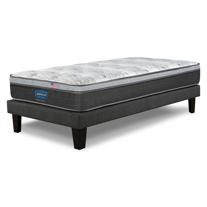 CAMA EUROPEA SIMMONS SPRING PLUS 1,5PL BOX RESPALDO URBAN MARENGO - 3