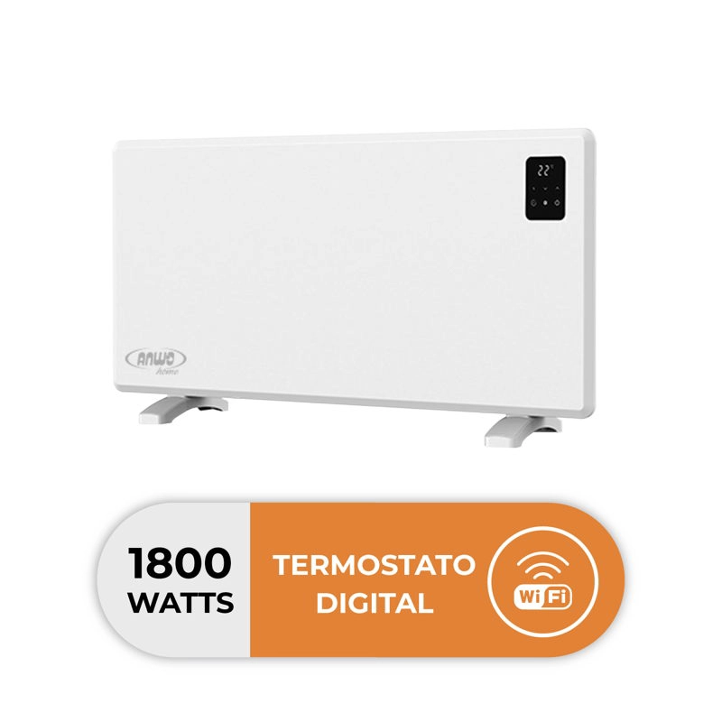 ESTUFA ELE CTRICA ANWO PANEL CONVECTIVO LISO 1800W PROGRAMABLE CON WIFI - 1