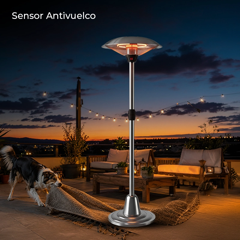 CALEFACTOR ELE CTRICO DE TERRAZA DE PIE ANWO 2000W PI20 - 6